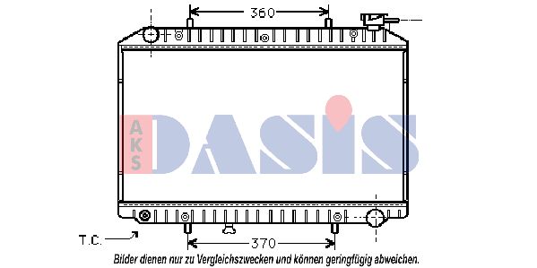 AKS DASIS Jäähdytin,moottorin jäähdytys 070270N